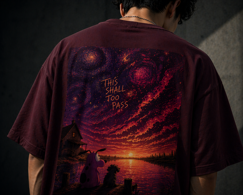 Essential Oversized Tee | Maroon